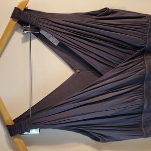 Loft Charcoal Grecian style dress